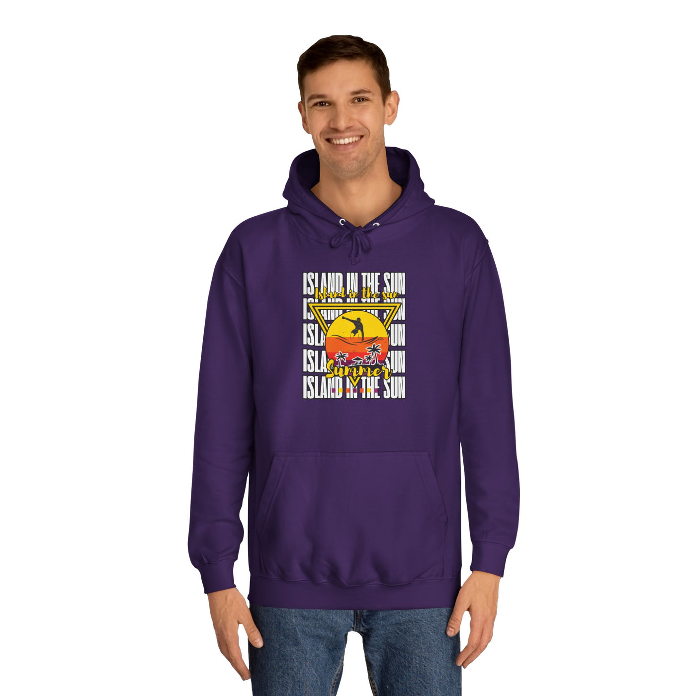Vibrant College Spirit Hoodie, Unisex College Hoodie