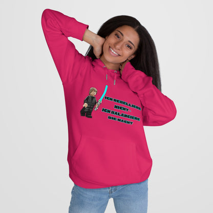 Star Wars Inspired King Hooded Sweatshirt - "I do not rebel - I balance the Force"