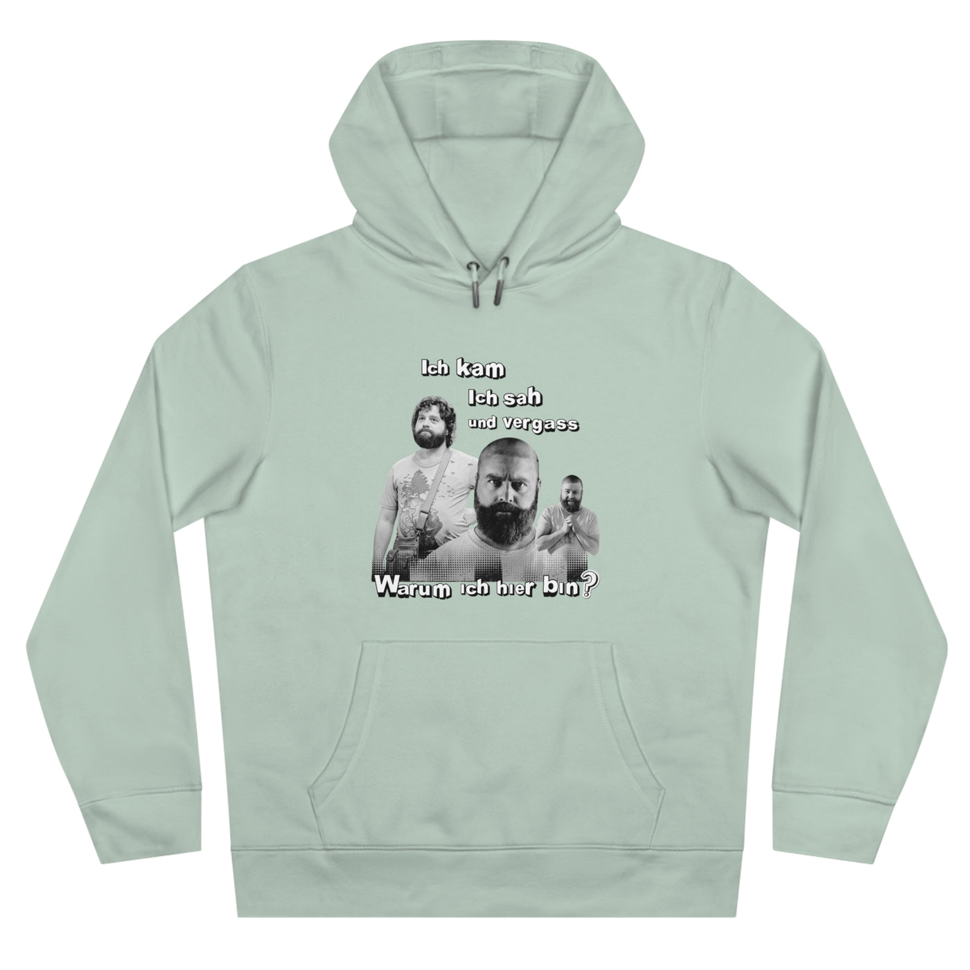 Hoodie Unisex Witz  Alan Garner– Ich kam ich sah und vergaß - Warum ich hier bin!
