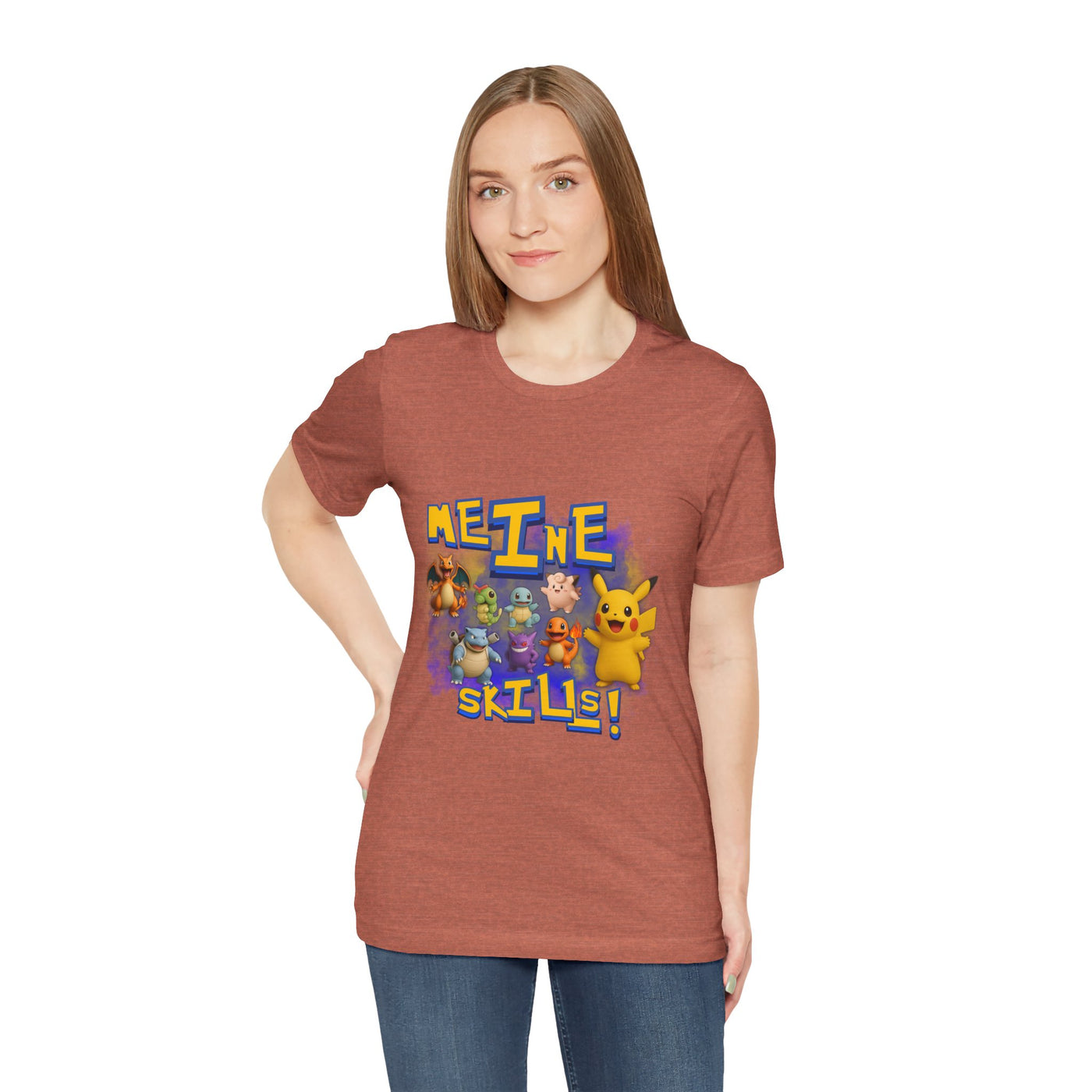 Pokemon Skills Unisex Tee, Fun Casual Shirt