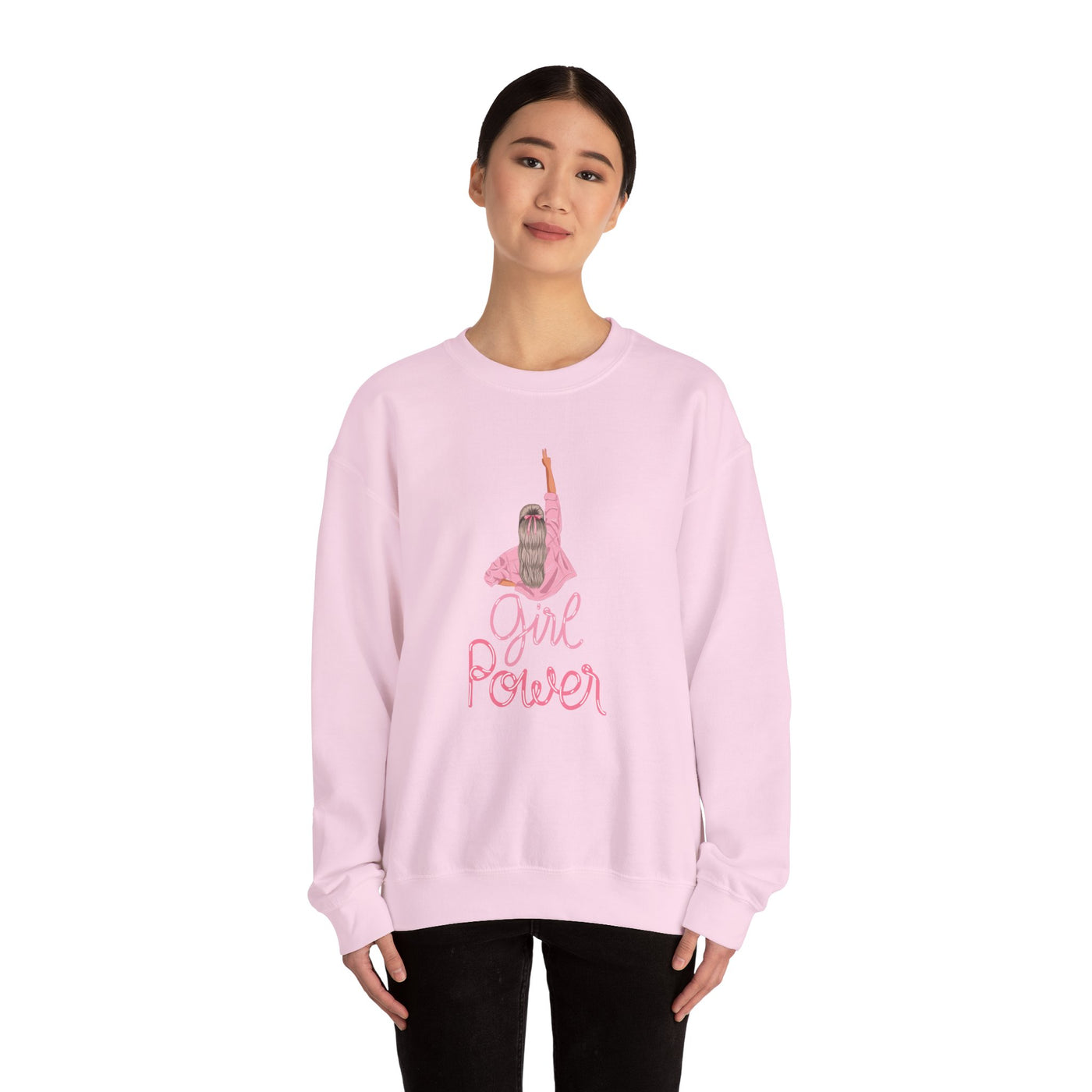 Girl Power Unisex Crewneck Sweatshirt,