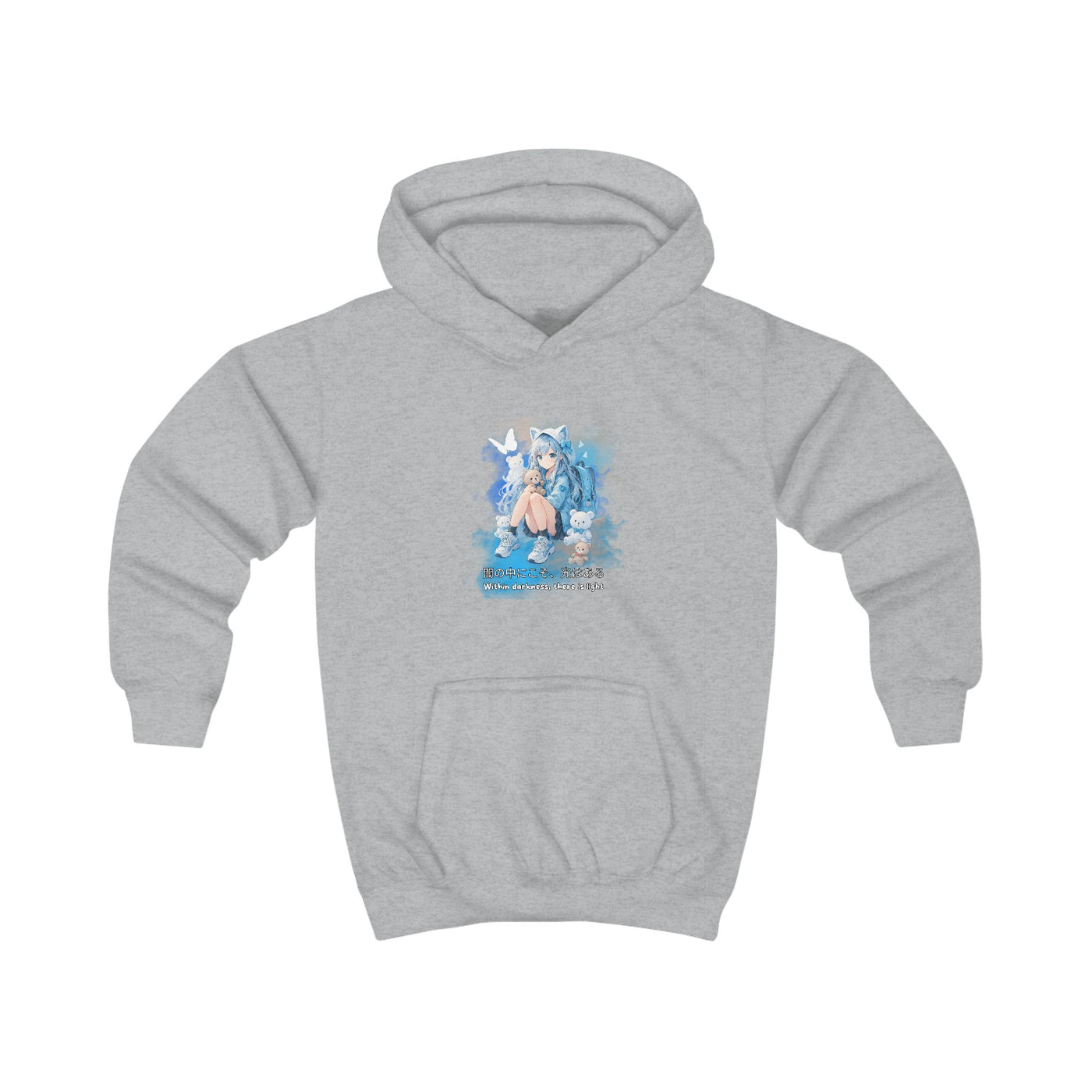 Anime Hoodie Kids - Within Darkness there is a light- 