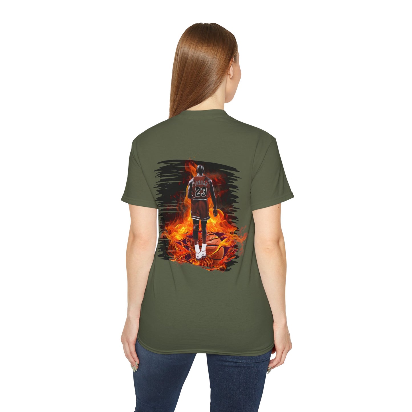 Basketball Jordan, Cool Sports Shirt, Unisex Cotton T-Shirt