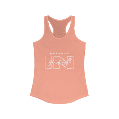 Believe in Yourself Tank Top - Women's Motivational Fitness Apparel