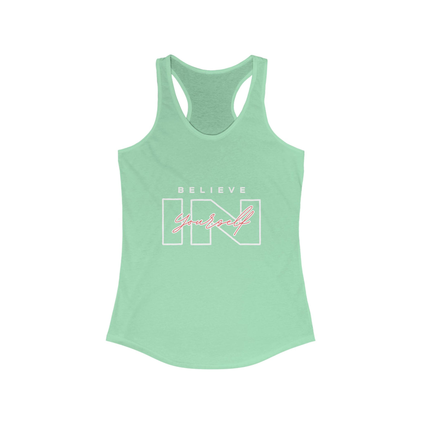 Believe in Yourself Tank Top - Women's Motivational Fitness Apparel
