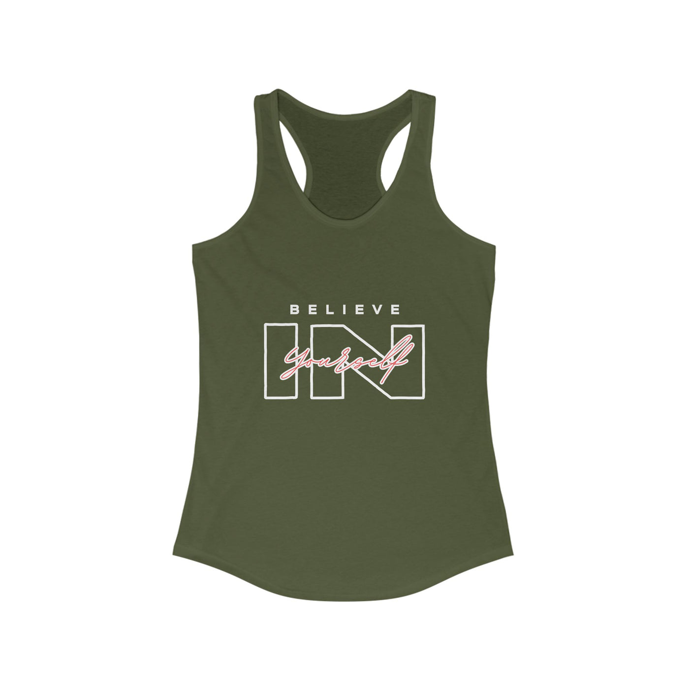 Believe in Yourself Tank Top - Women's Motivational Fitness Apparel