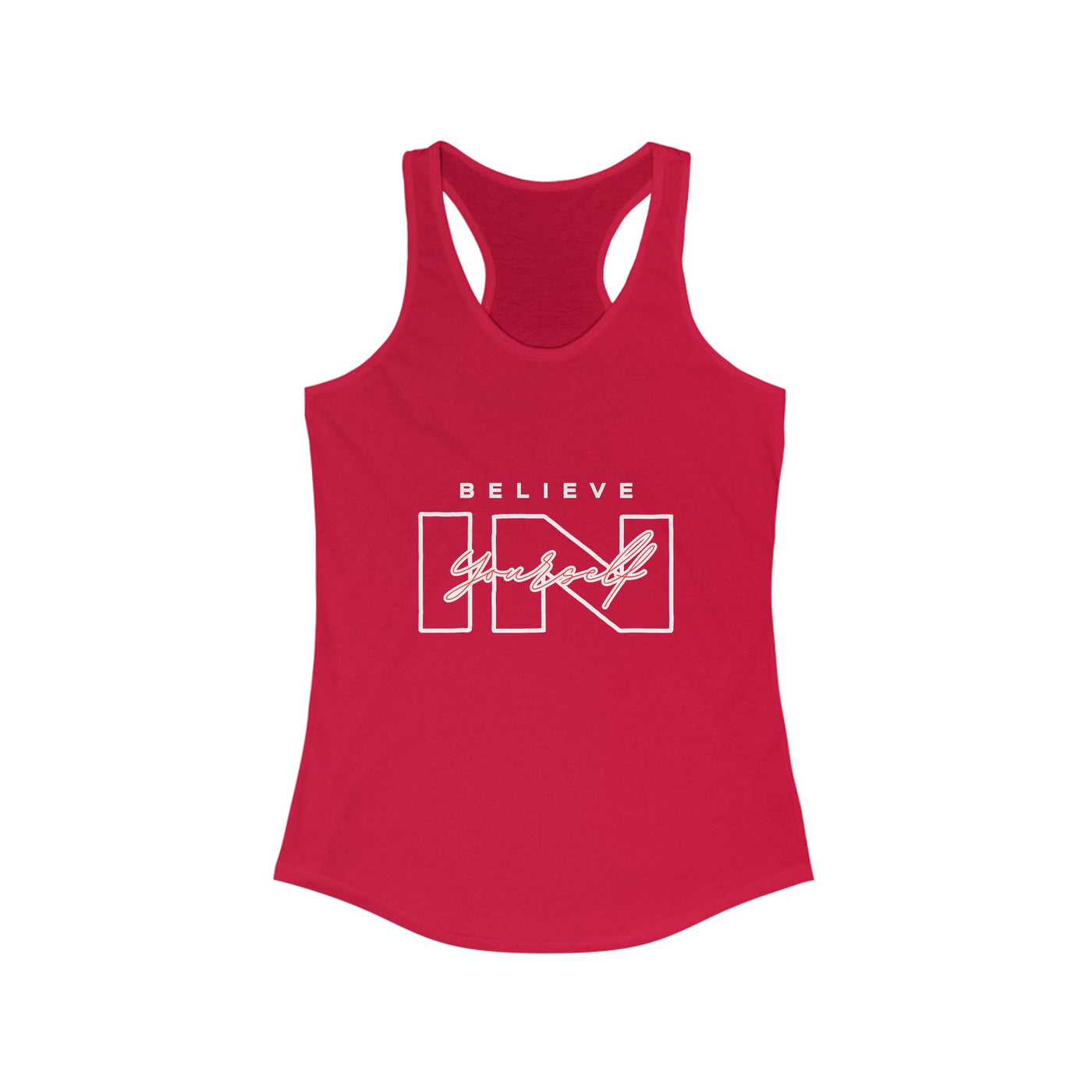 Believe in Yourself Tank Top - Women's Motivational Fitness Apparel