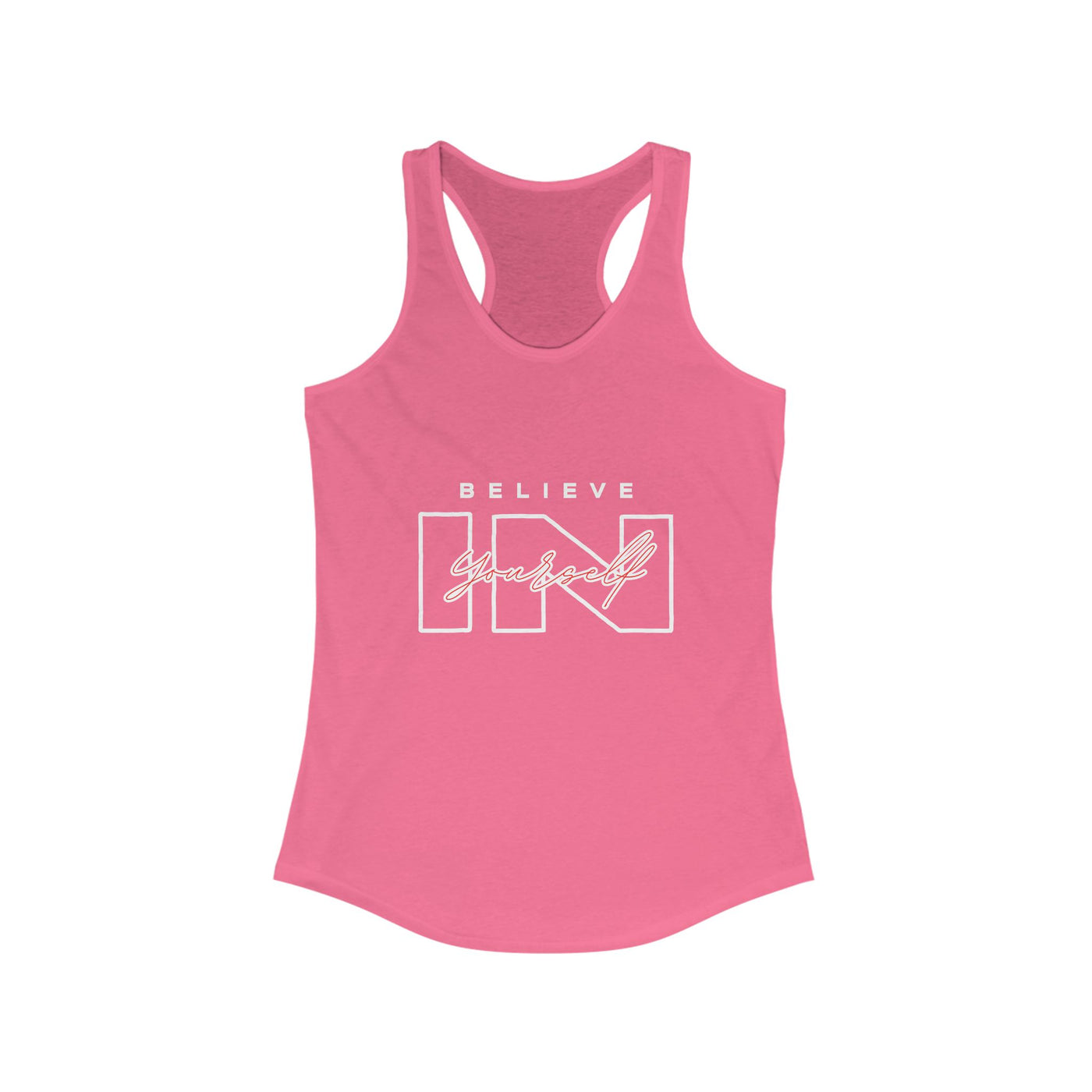 Believe in Yourself Tank Top - Women's Motivational Fitness Apparel