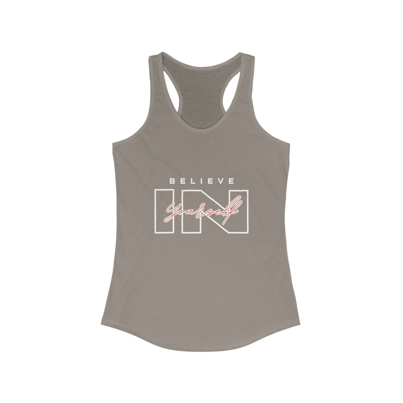 Believe in Yourself Tank Top - Women's Motivational Fitness Apparel