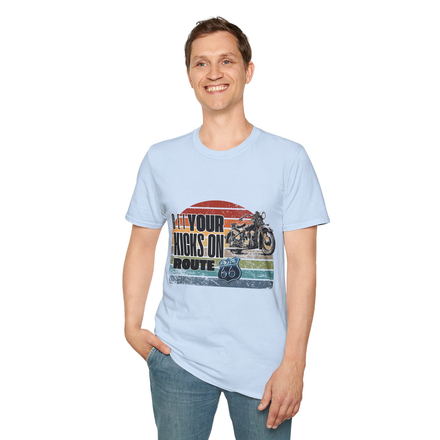 Retro Motorcycle Adventure Hoodie - 'Get Your Kicks On Route 66'