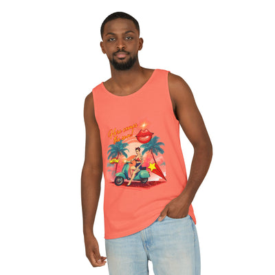 Retro Summer Vibes Tank Top Here comes the sun