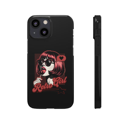 Retro Girl Snap Case Handyhülle