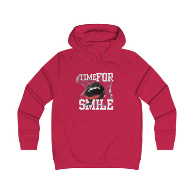 Girlie College Hoodie, Time for Smile