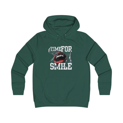 Girlie College Hoodie, Time for Smile