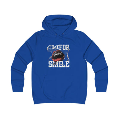 Girlie College Hoodie, Time for Smile
