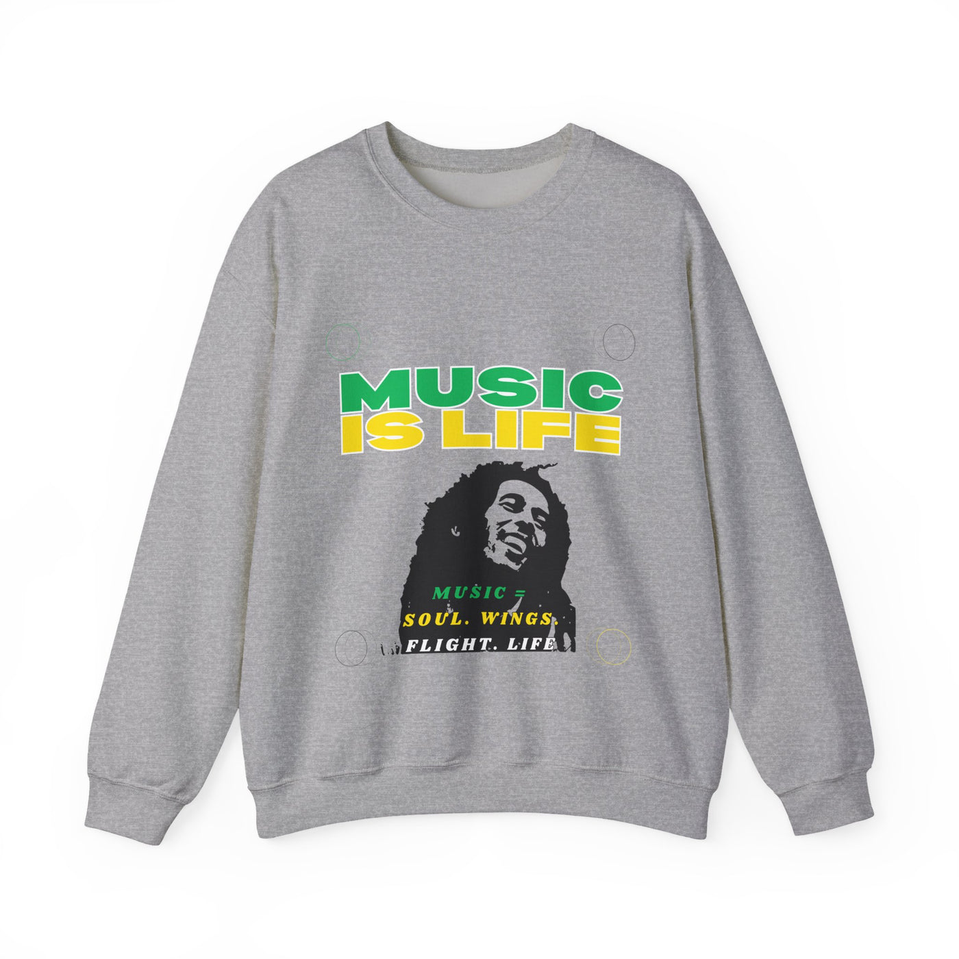 Music Is Life Bob Raggae Sweatshirt