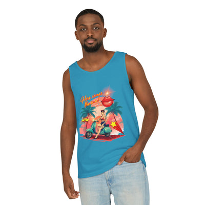 Retro Summer Vibes Tank Top Here comes the sun