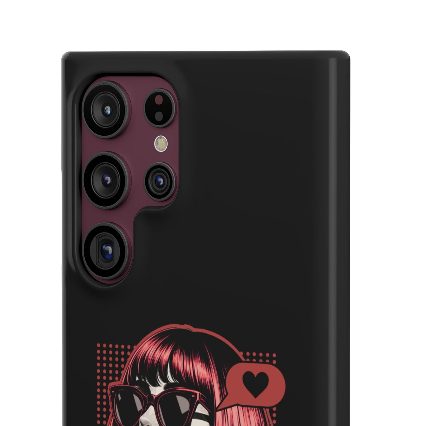 Retro Girl Snap Case Handyhülle