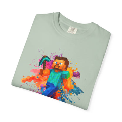 Colorful Gamer T-Shirt - Back to Different Minecraft Design