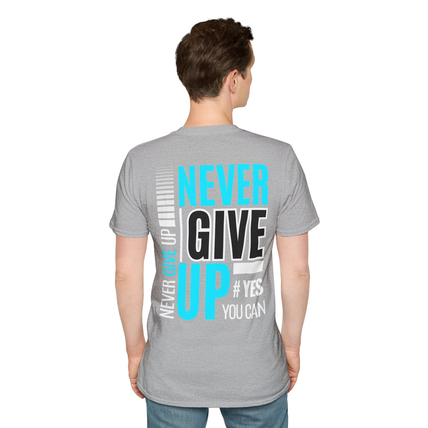 Unisex T-Shirt - Quit talking and start doing - Never give up...