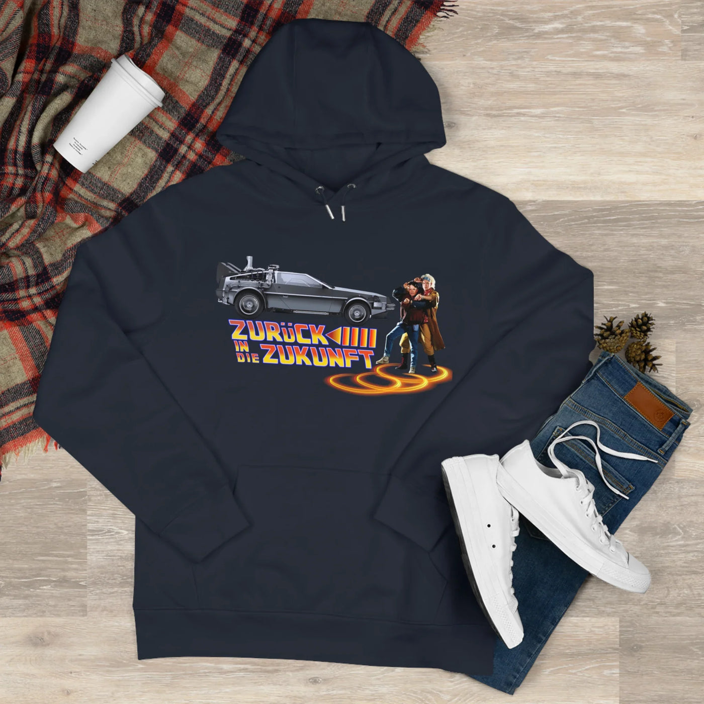 Back to the future - King Hooded Sweatshirt - Perfect for Movie Lovers and Casual Comfort 