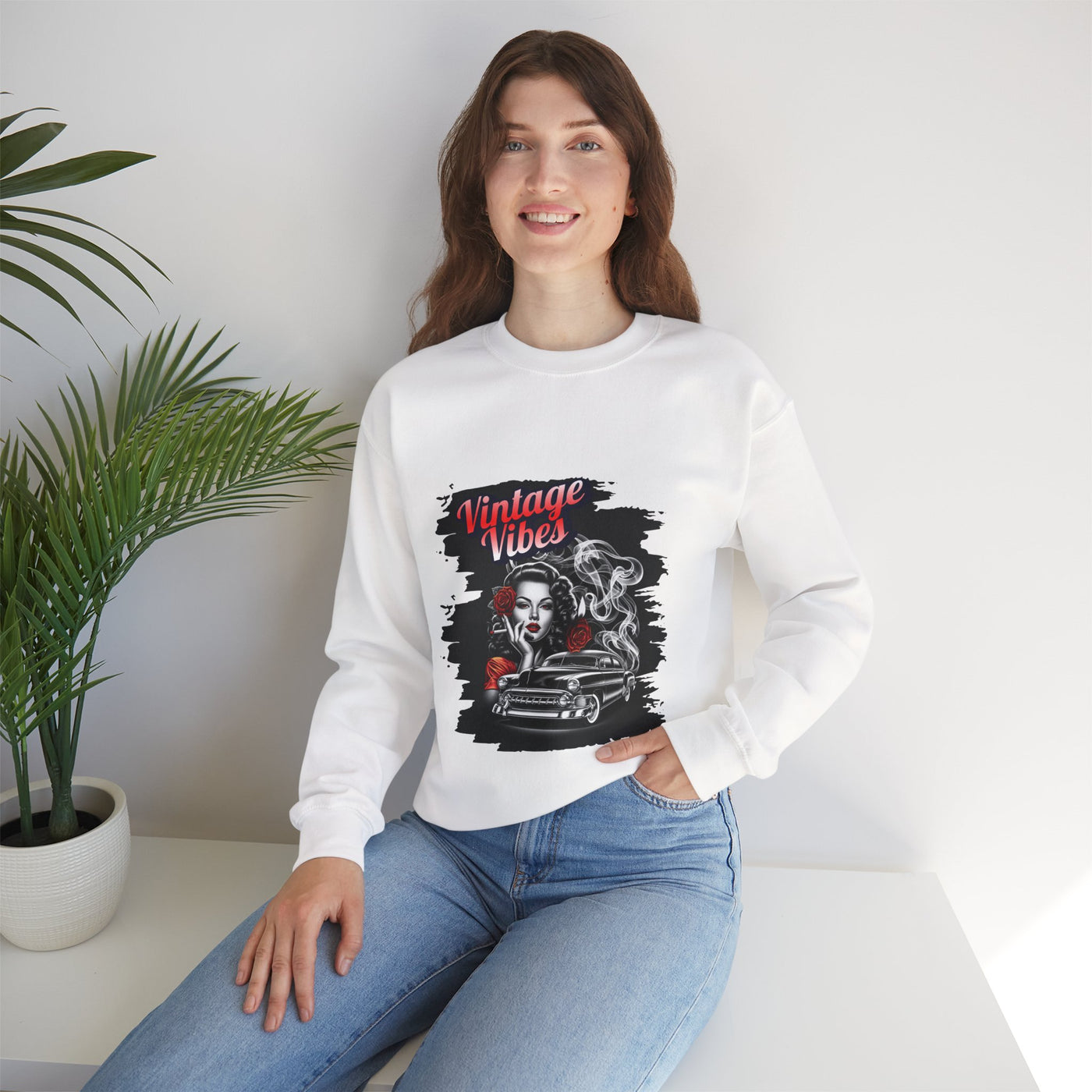Vintage Vibes Unisex Sweatshirt, Retro