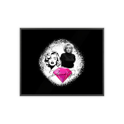 Vintage Marilyn Monroe Poster with Wooden Frame