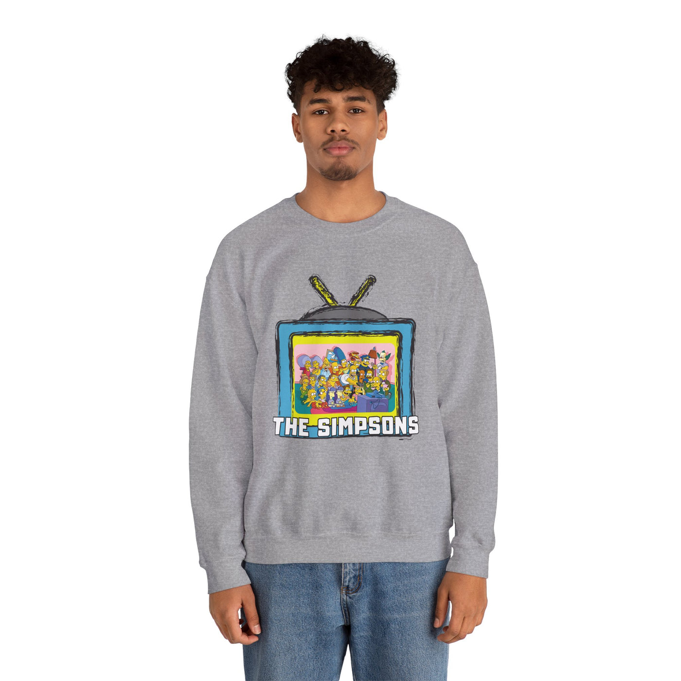 The Simpsons Unisex Heavy Cotton Sweatshirt