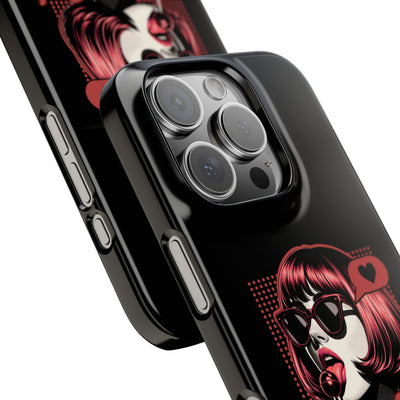 Retro Girl Snap Case Handyhülle