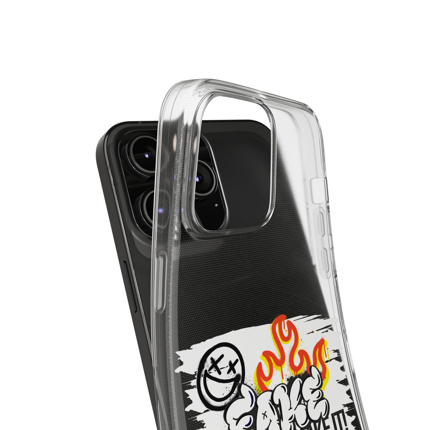 Handyhülle Fake till you make it - Clear Silicone Phone Cases,