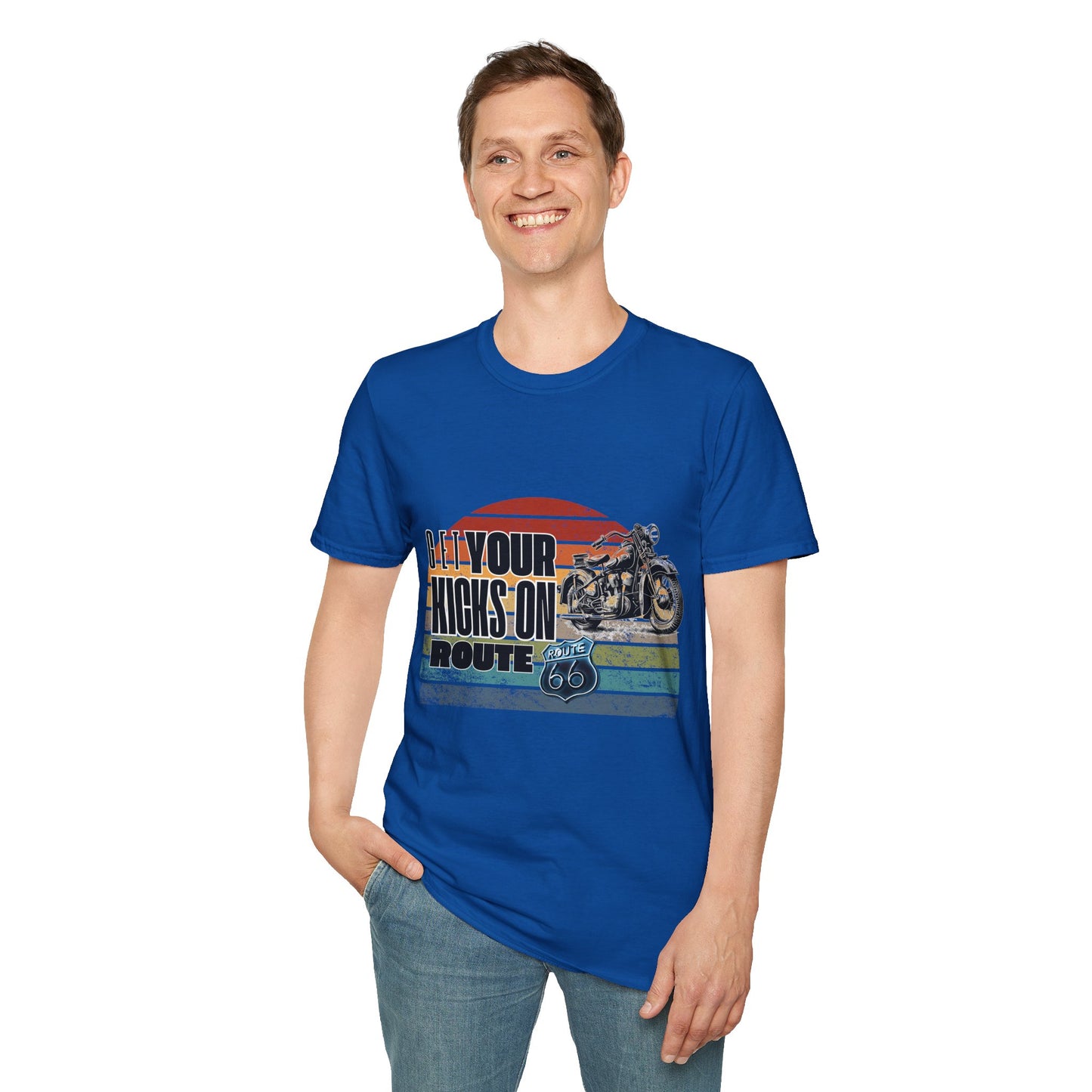 Retro Motorcycle Adventure Hoodie - 'Get Your Kicks On Route 66'