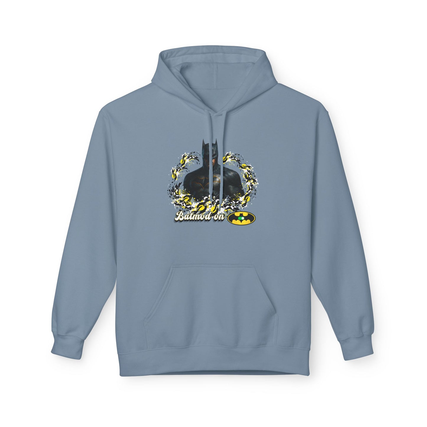 Batman-Inspired Unisex Fleece Hoodie, "Batmod on"