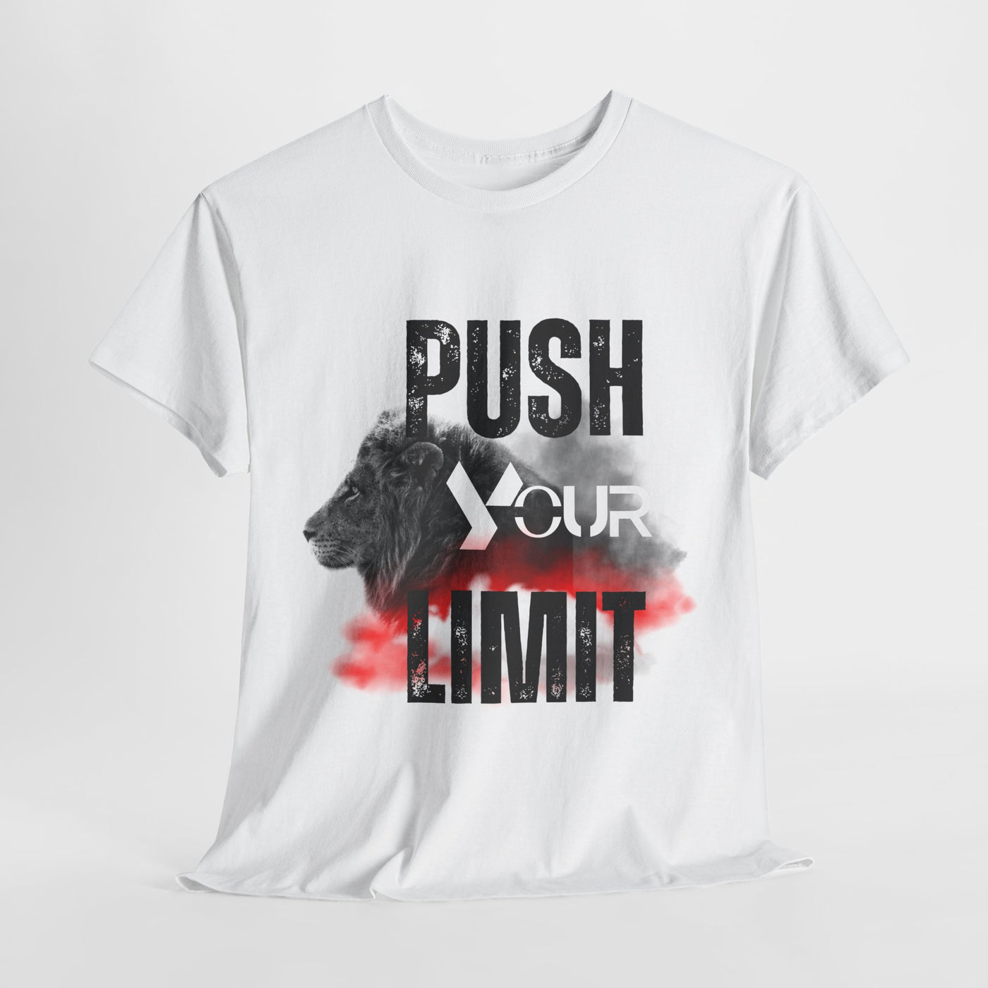 Motivational Unisex Heavy Cotton Tee - "Push Your Limit"