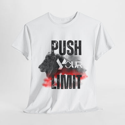 Motivational Unisex Heavy Cotton Tee - "Push Your Limit"