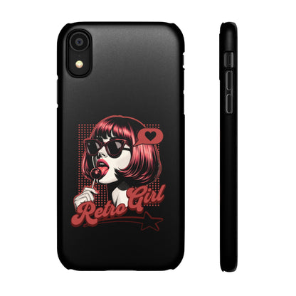 Retro Girl Snap Case Handyhülle