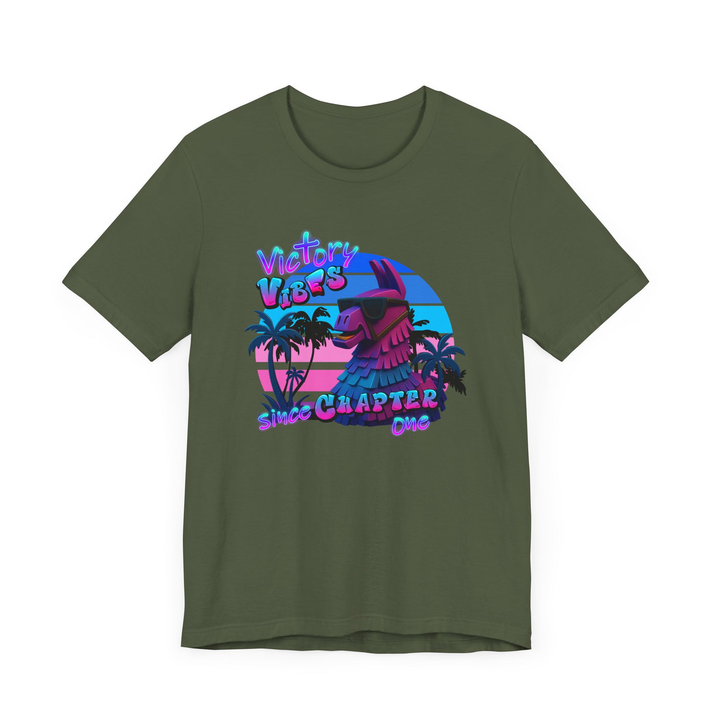Retro Fortnite Vibe Unisex Short Sleeve Tee - 'Victory' Chapter One Graphic