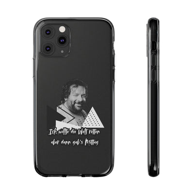 Handyhülle Unique Phone Cover, Ich wollte die Welt retten, dann gabs Mittag