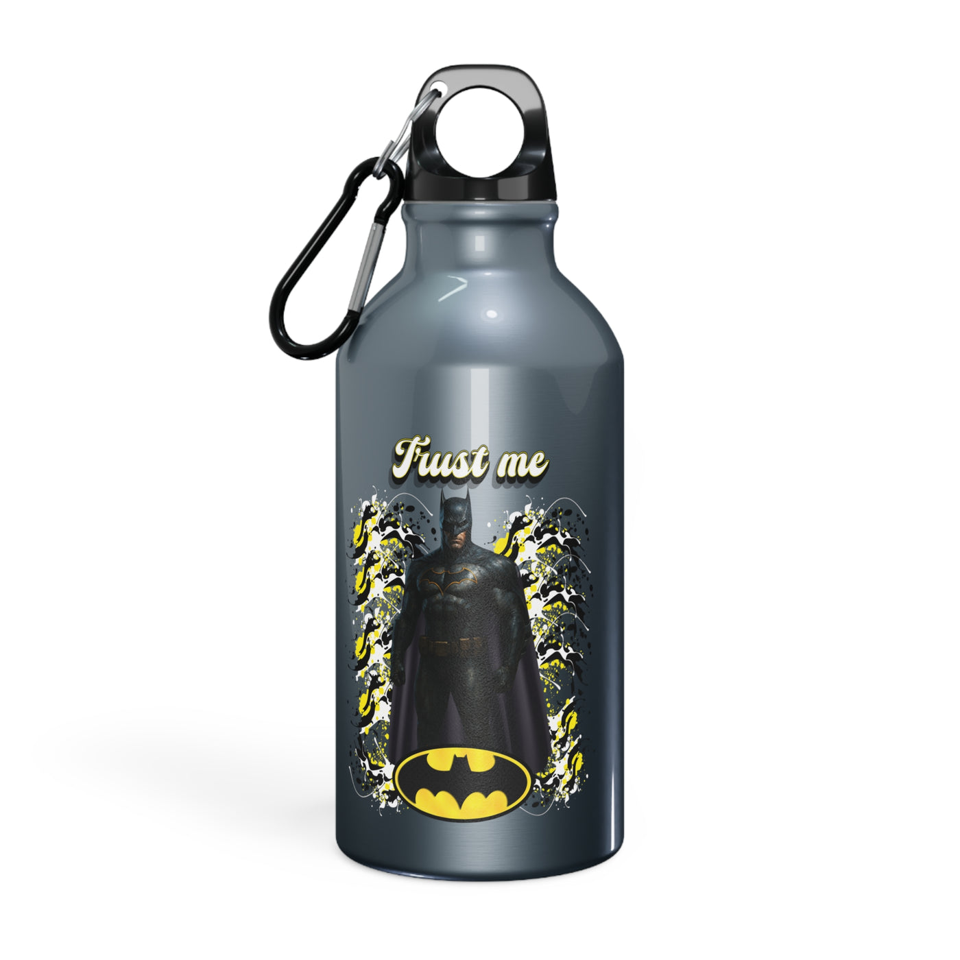 Batman "Trust me" Wasserflasche - Sport Bottle, Travel Water Bottle,