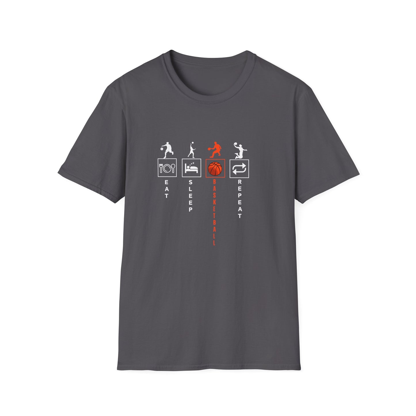 Basketball Life Unisex T-Shirt - Eat, Sleep, Basketball, Repeat