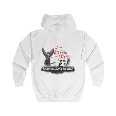Falling in Love Hoodie, Inspirational Zip-Up, Unisex Sweatshirt