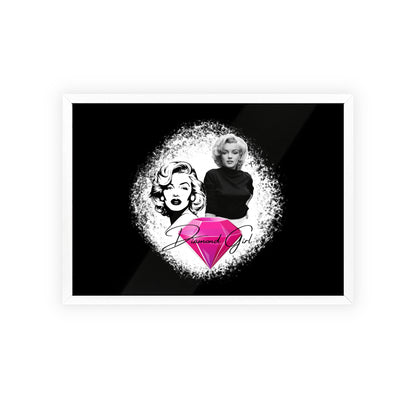 Vintage Marilyn Monroe Poster with Wooden Frame