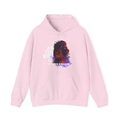 Inspirational Lion Hoodie "i am the king of my kingdom"