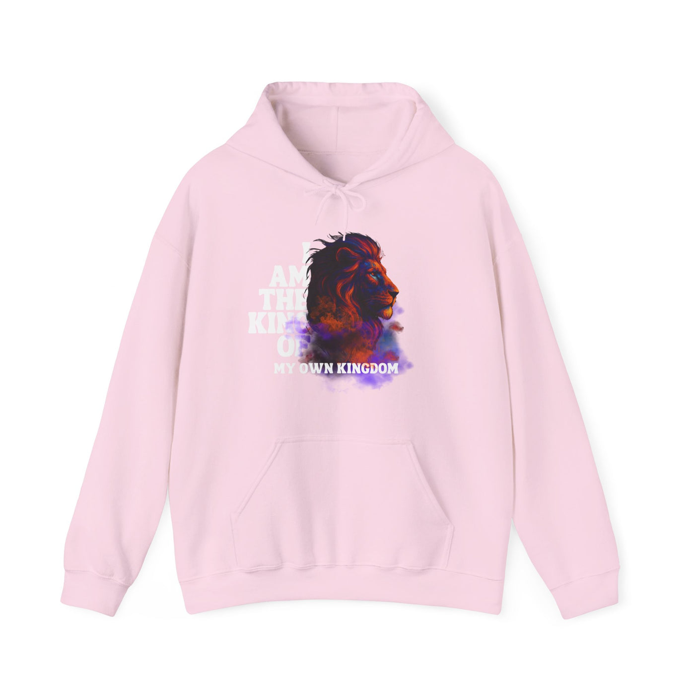 Inspirational Lion Hoodie "i am the king of my kingdom"