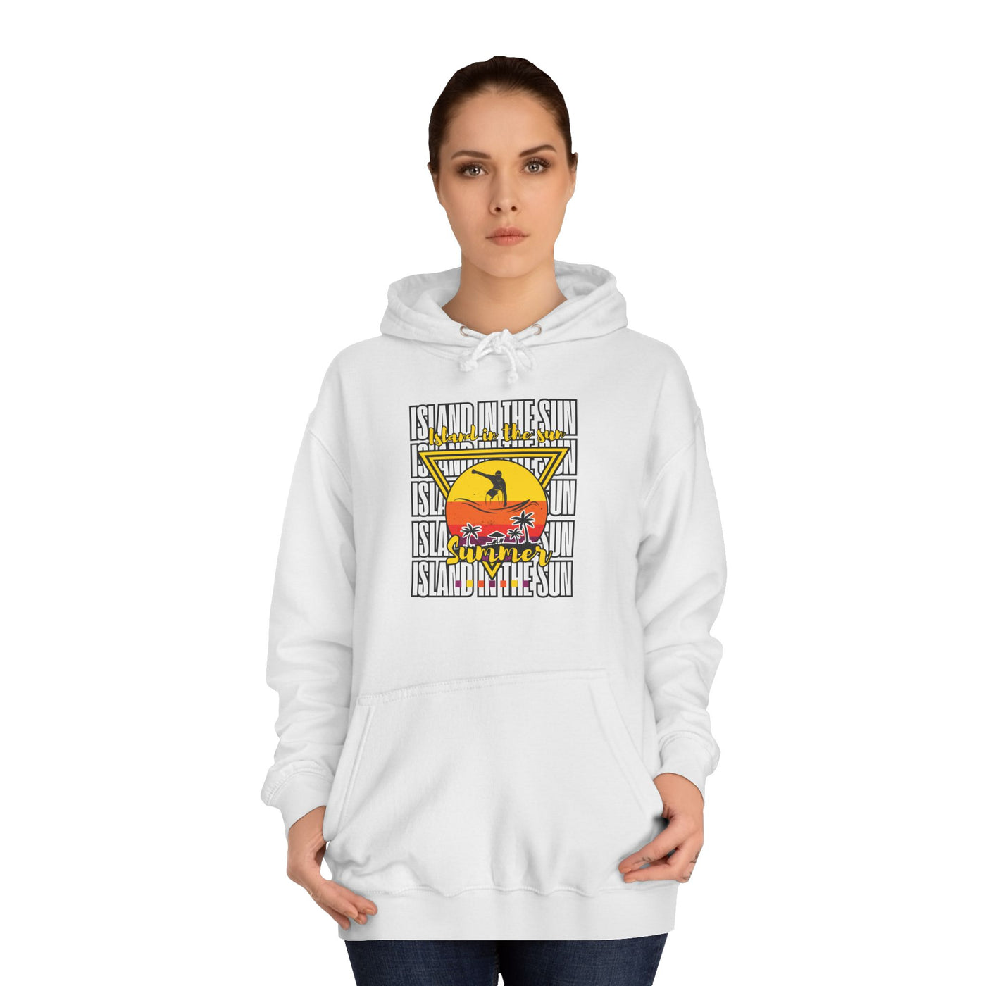 Vibrant College Spirit Hoodie, Unisex College Hoodie