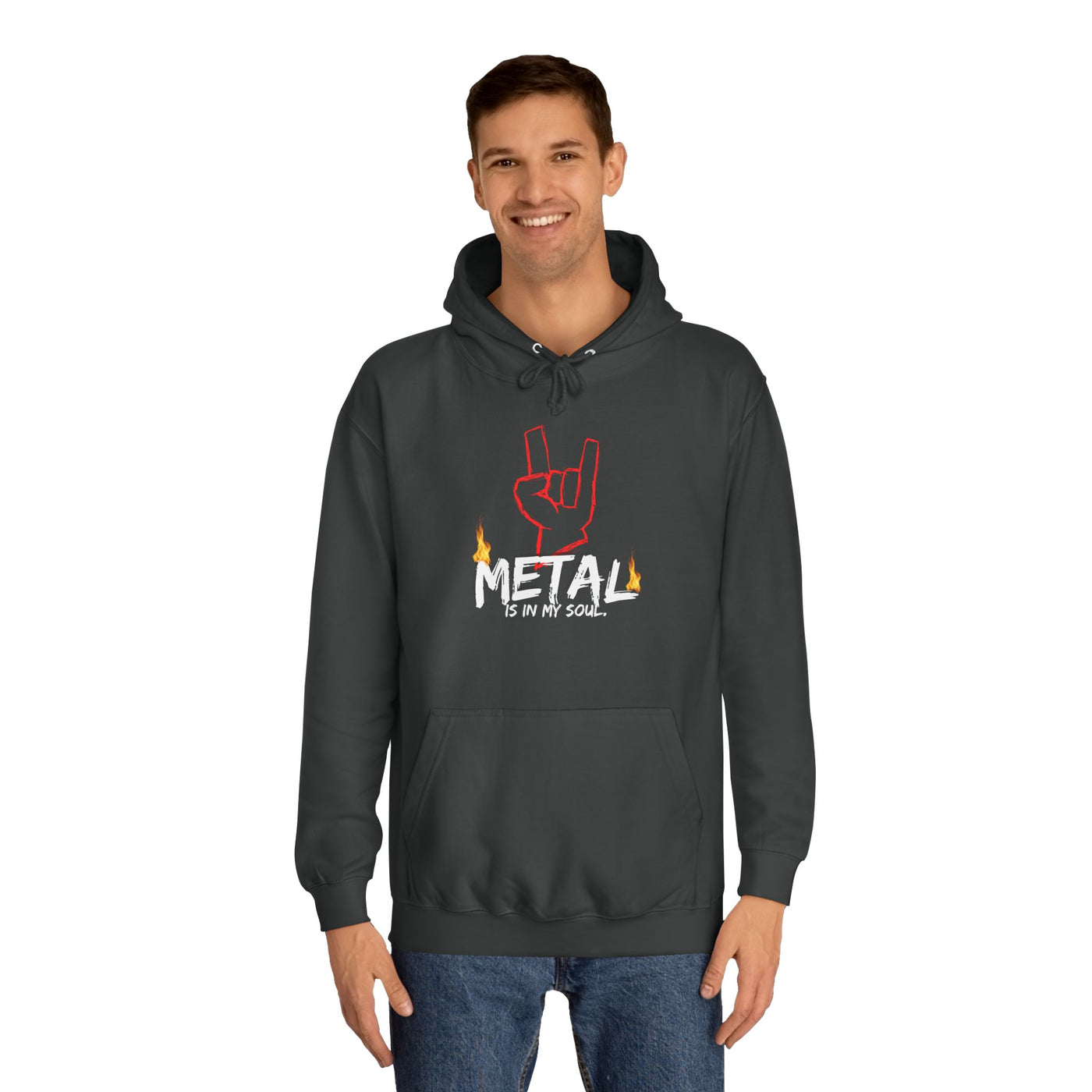 "Metal" Music Unisex College Hoodie