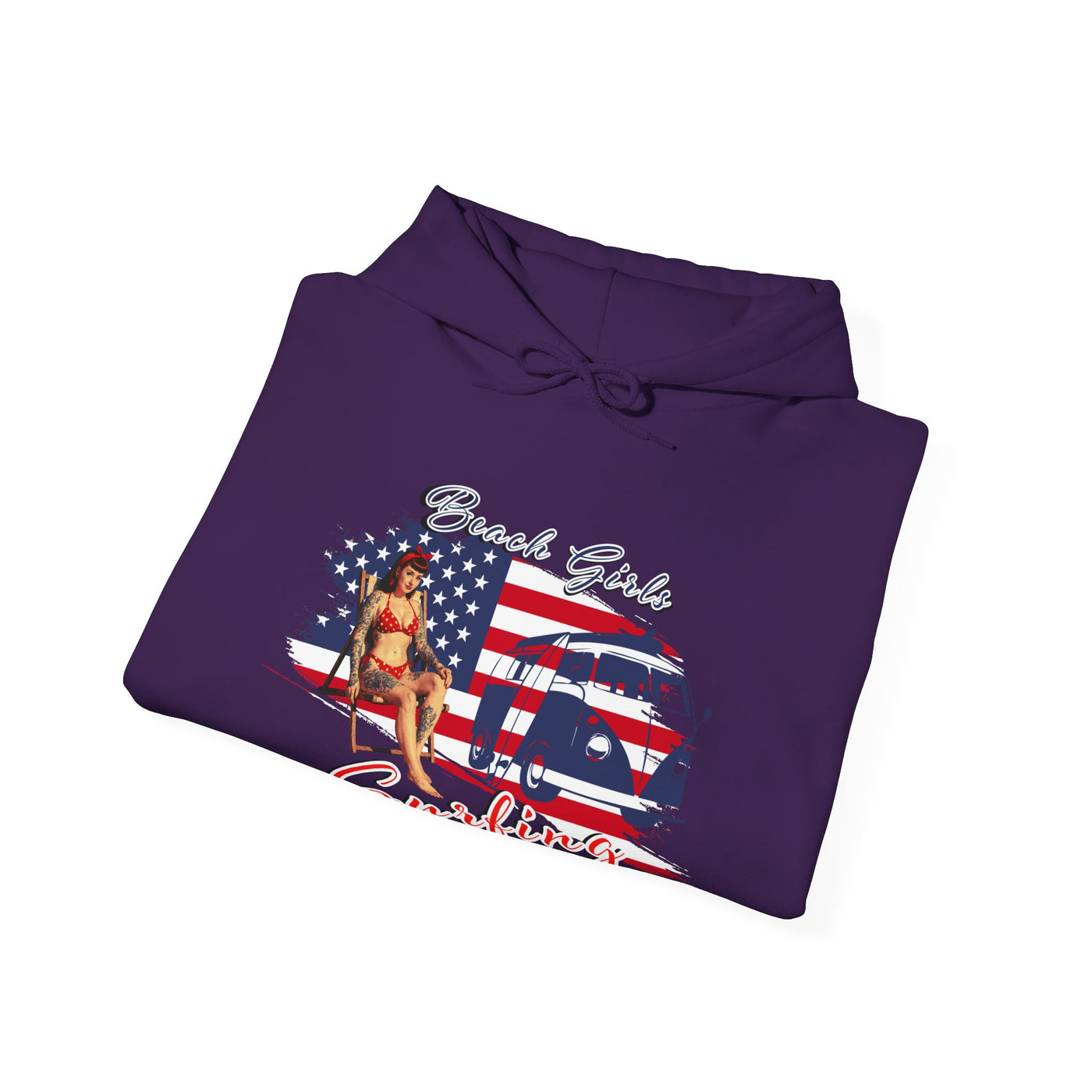 Beach Girls Surfing USA Hoodie