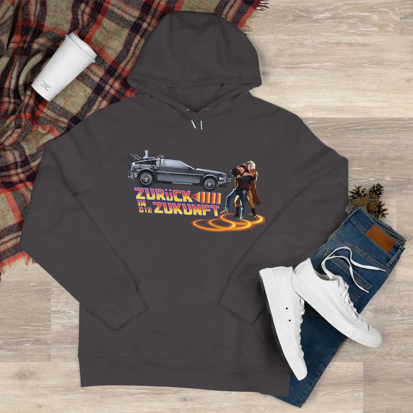 Back to the future - King Hooded Sweatshirt - Perfect for Movie Lovers and Casual Comfort 