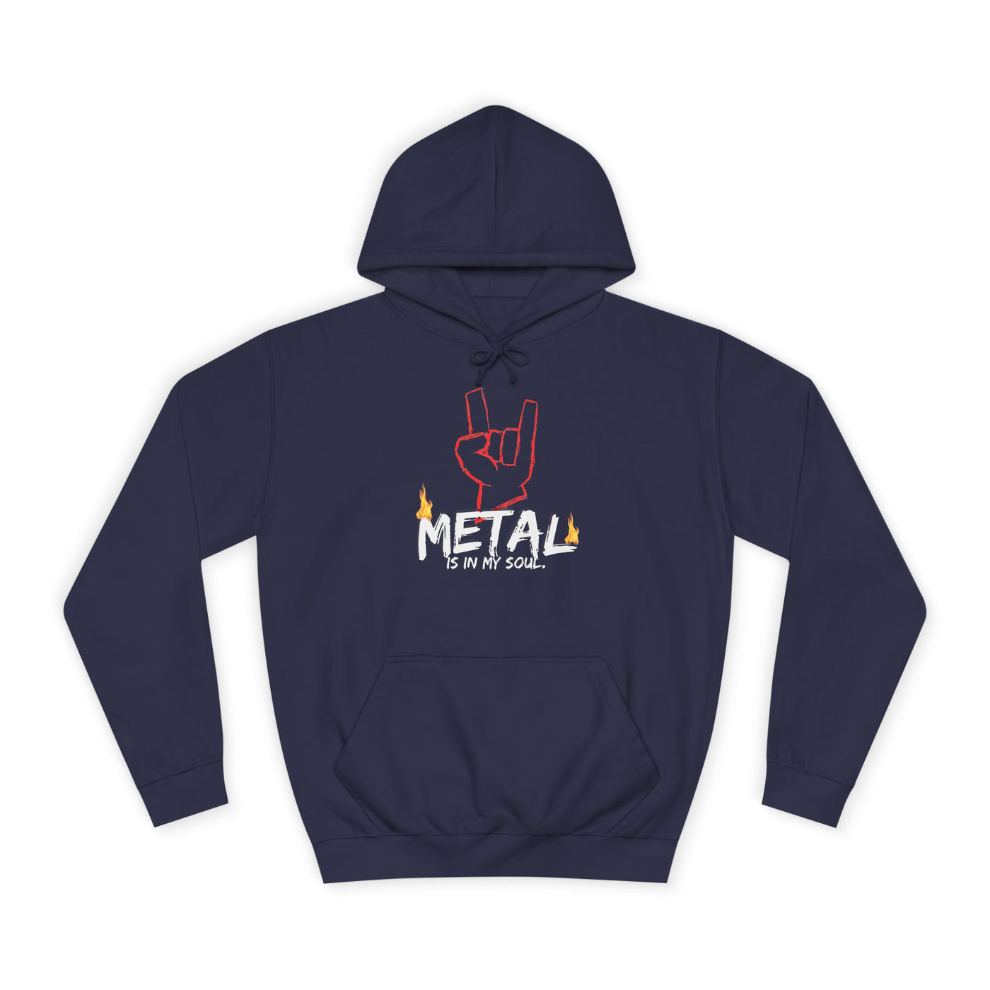 "Metal" Music Unisex College Hoodie