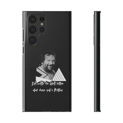 Handyhülle Unique Phone Cover, Ich wollte die Welt retten, dann gabs Mittag