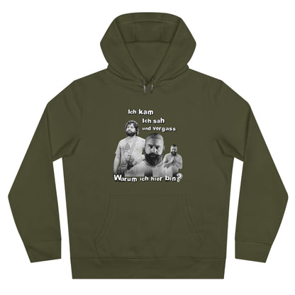 Hoodie Unisex Joke Alan Garner – I came, I saw, and I forgot – Why I am here!
